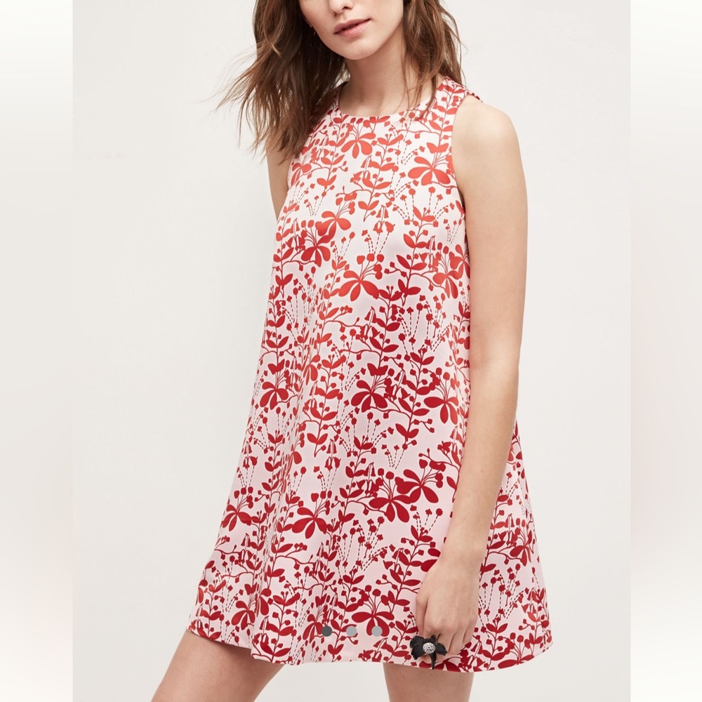 NWOT Cynthia Rowley Chestnut Hill Mini Swing Dress with Floral Print